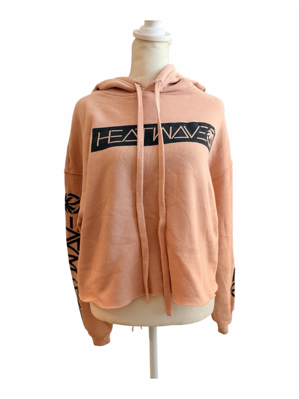 Women's Peach Logo Hoodie with Sleeve Graphics